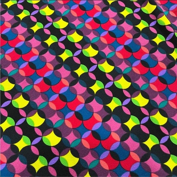 LuLaRoe Cassie Pencil Skirt Multicolor Retro Print NWT - Picture 3 of 7